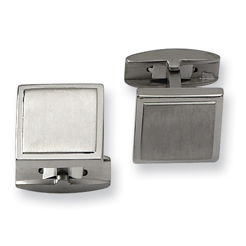 Titanium Square Cufflinks