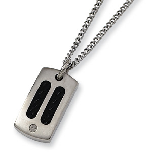 Titanium Black Plated Necklace