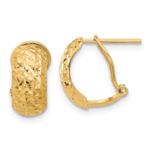Large Round Hoop Earring in 14k Gold - FOURTRUSS