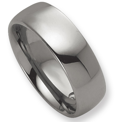 8mm Tungsten Ring with Oval Center