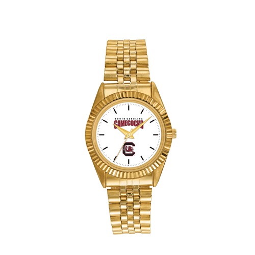 University of South Carolina Men's Pro Gold-tone Stainless Steel Watch