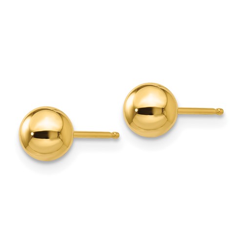 14kt Yellow Gold 5mm Ball Post Earrings