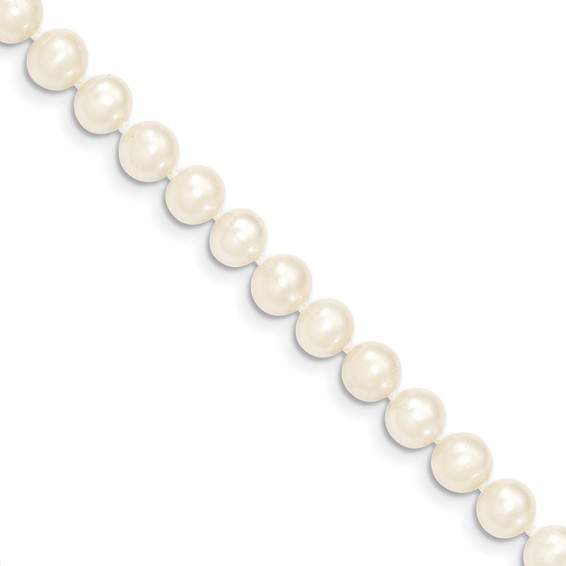 14kt Yellow Gold 6mm Freshwater Cultured Pearl 14in Necklace
