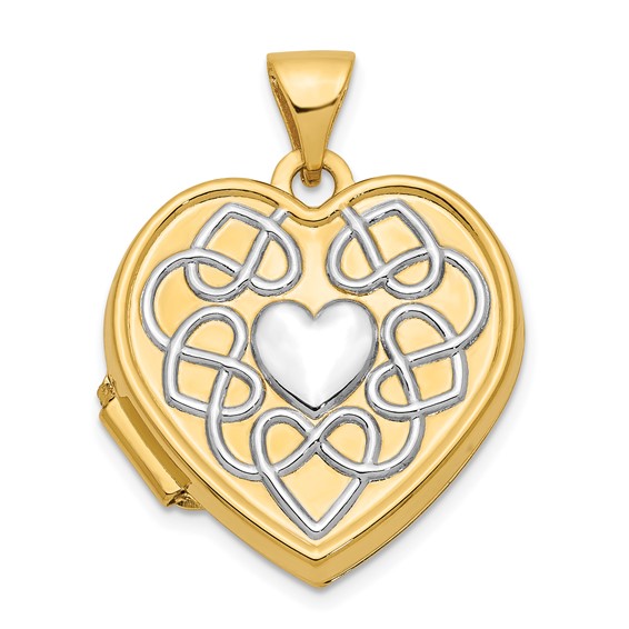 14k Yellow Gold More Precious Than A Heart of Gold Locket