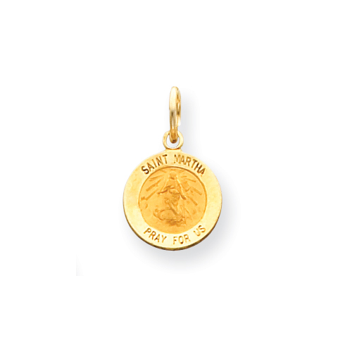14kt Yellow Gold 7/16in Saint Martha Charm