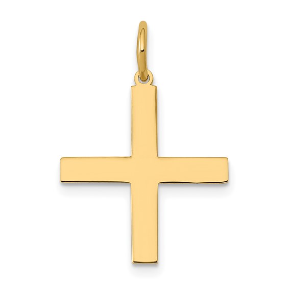 14kt Yellow Gold 5/8in Greek Cross Pendant
