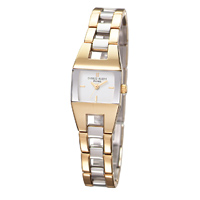 Ladies Charles Hubert Two-tone Stainless Steel White Dial Watch No. 6736-T