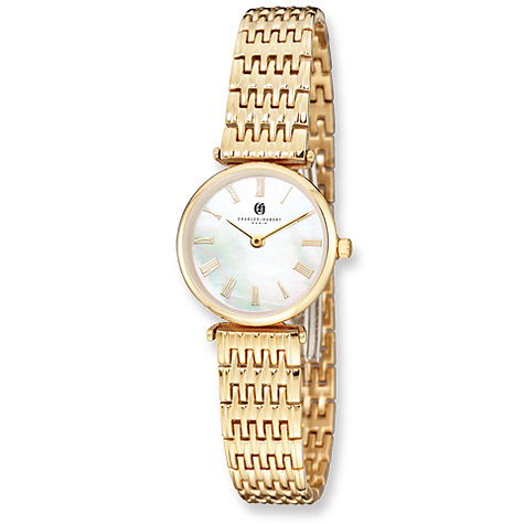Ladies Charles Hubert Polished Gold-plated Stainless Steel Watch