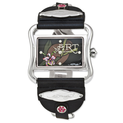 Ed Hardy Victoria Orchid Watch
