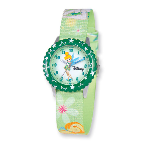 Disney Tinker Bell Dreamland Green Time Teacher Watch