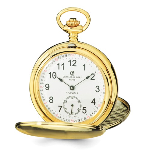 Charles Hubert Gold-plated Pocket Watch #3756-GRR