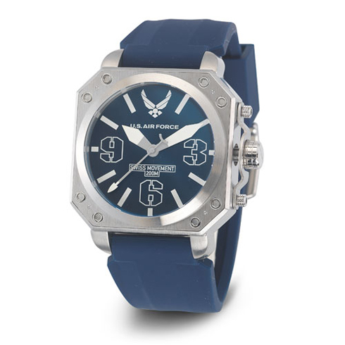 Wrist Armor US Air Force C4 Watch Blue Dial with Blue Silicone Strap