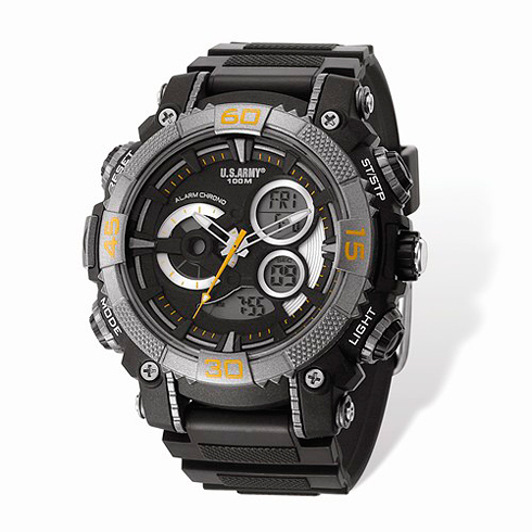 Wrist Armor US Army C40 Digital Chronograph Watch with Black Dial