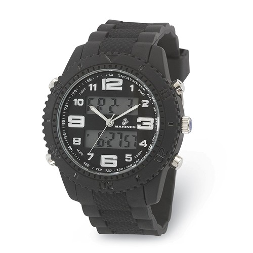 Wrist Armor US Marine Corps C27 Digital Chronograph Watch Black Dial
