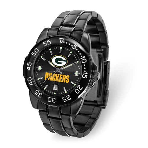 Game Time Green Bay Packers Black Fantom Watch