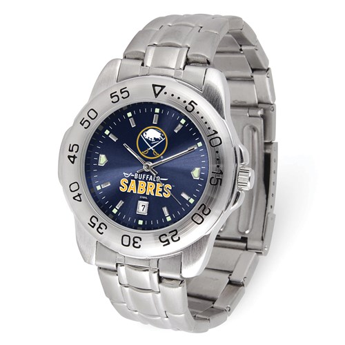 Game Time Buffalo Sabres Sport Steel Watch