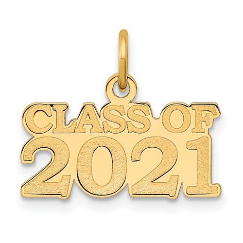 14kt Yellow Gold Classic Class of 2021 Charm