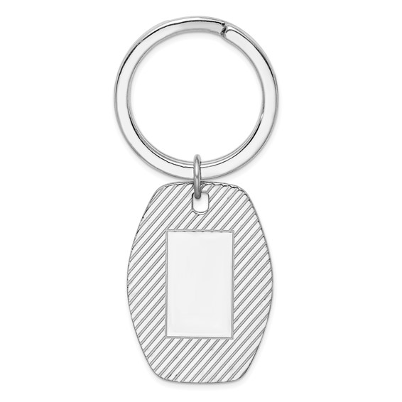 Sterling Silver Hexagonal Key Chain