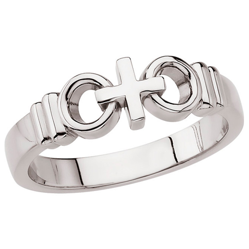 Sterling Silver Joined by Christ Ring