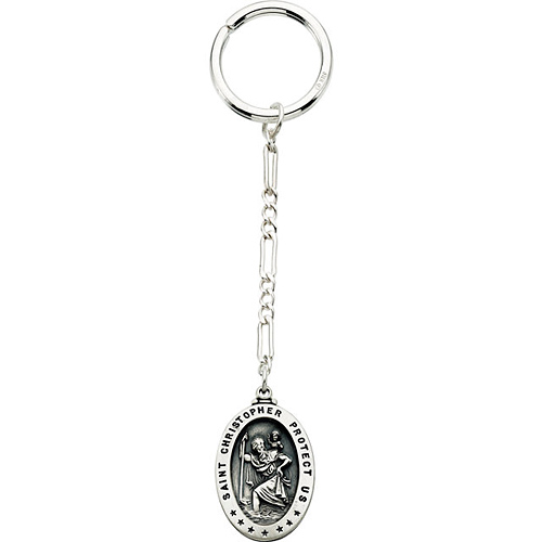 St Christopher Key Chain with Gift Box