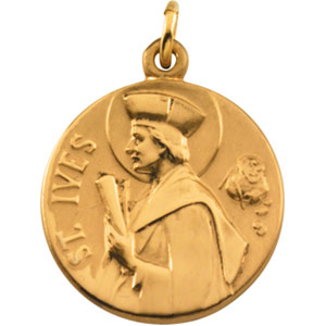 14k St. Ives Medal 18mm JJR41785_14K | Joy Jewelers