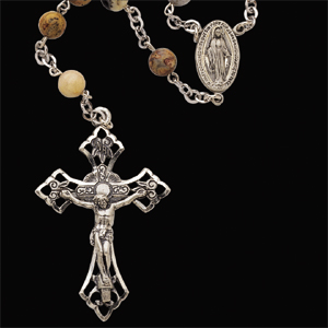Lace Agate Bead Rosary