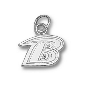 Baltimore Ravens 3/8in Sterling Silver B Logo Pendant