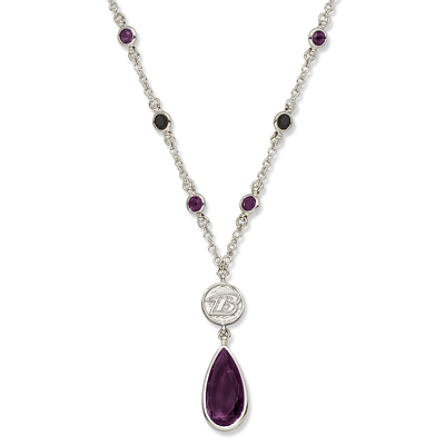 Baltimore Ravens Crystal Logo Necklace