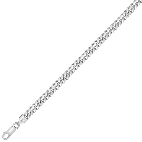 Sterling Silver 20in Miami Cuban Link Chain 4.9mm Wide