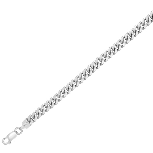 Sterling Silver 24in Miami Cuban Link Chain 5.6mm Wide