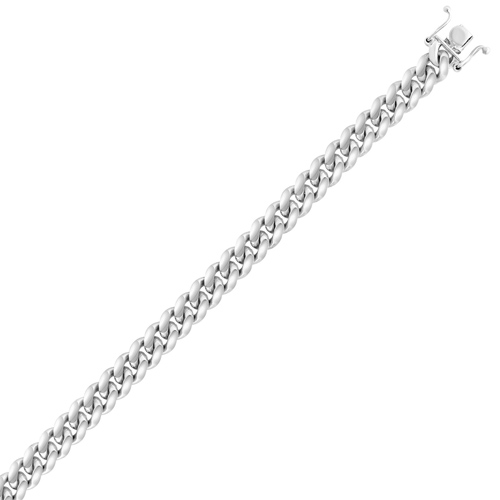 Sterling Silver 24in Miami Cuban Link Chain 7mm Wide