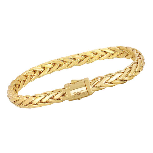 Phillip Gavriel 14k Yellow Gold Braided Wheat Bracelet 7.5in