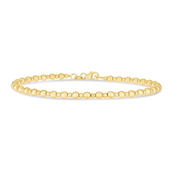 14k Yellow Gold Pallina Bead Bracelet