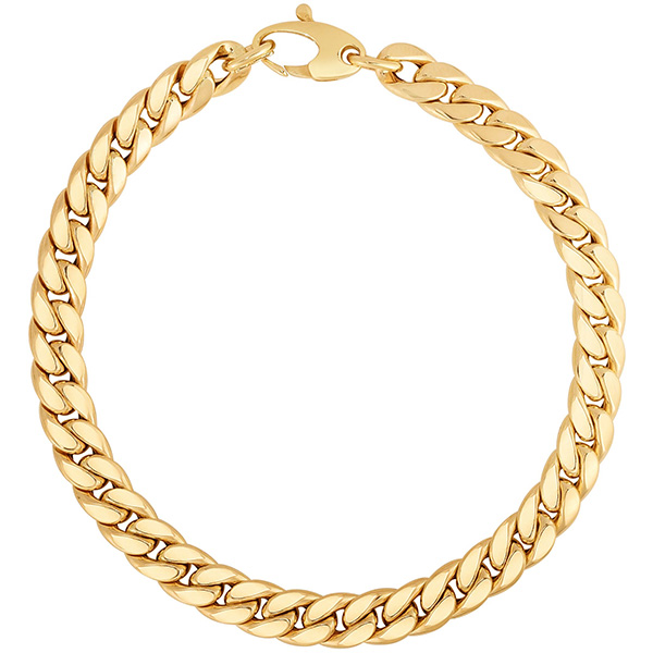 14k Yellow Gold Ladies' Classic Cuban Link Bracelet