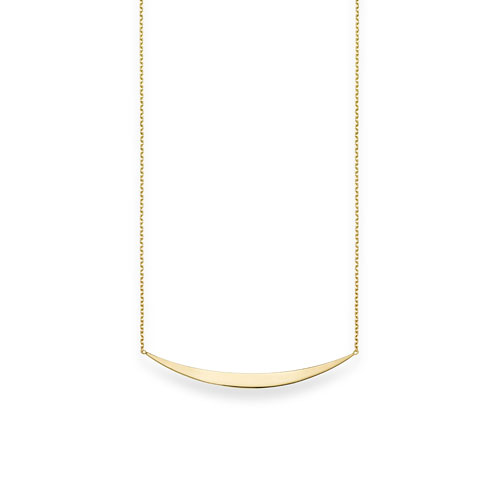 14k Yellow Gold Bar Wedge Necklace
