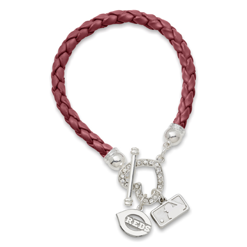 Cincinnati Reds Devotion Leatherette Bracelet