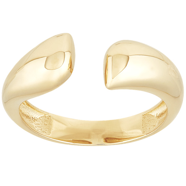 14k Yellow Gold Open Cuff Ring