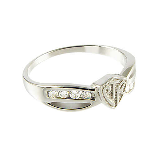 Bow Plain CTR Ring - Sterling Silver