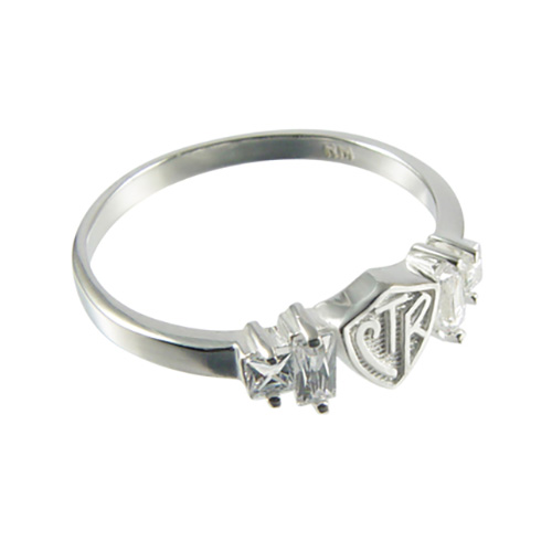 Baguette CTR Ring - Sterling Silver