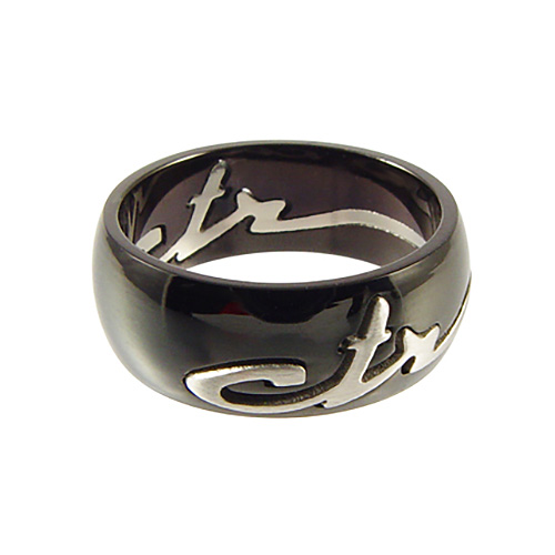 Signature Reverse CTR Ring - Stainless Steel