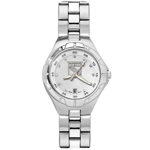 New York Rangers Ladies Stainless Pro II Pearl Dial Watch