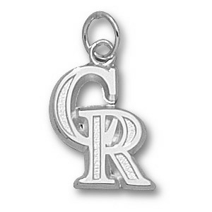 Colorado Rockies 9/16in Sterling Silver Logo Pendant