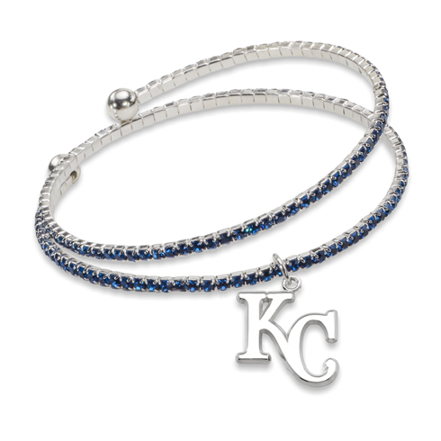 Kansas City Royals Amped Logo Crystal Bracelet