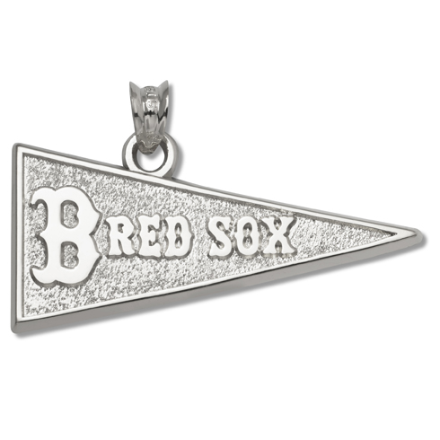 Boston Red Sox 1/2in Pendant Sterling Silver