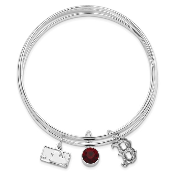Boston Red Sox Triple Bangle Bracelet Set