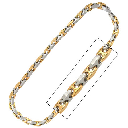 24in IP Gold Necklace - Stainless Steel