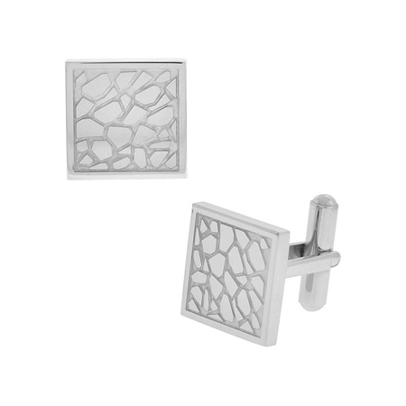 Cobblestone Cufflinks - Stainless Steel