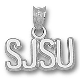 Sterling Silver 1/4in San Jose State SJSU Pendant