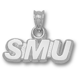 Sterling Silver 1/4in SMU Pendant 