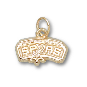 San Antonio Spurs 3/8in 14k Logo Pendant